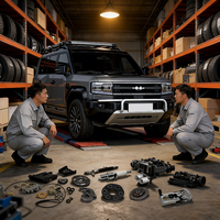 Venta al por mayor de fábrica: Kits completos de carrocería para BYD Leopard 5 Denza B5, accesorios para vehículos todoterreno, parachoques, faros, llantas, pastillas de freno, repuestos.