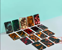 Nouveau jeu de mahjong magnétique vert marbre artisanal avec support en forme de tortue 20 pouces Supports magnétiques en acrylique avec poussoir festonné