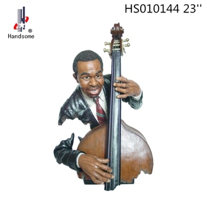 20 Inch Resin Black Band Musician Statues Jazz Figurines - Product Image 5