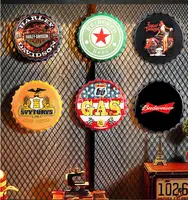 Großhandel Retro Flaschen verschluss Zeichen Metall Bar Hotel Zeichen Platten Vintage Design gedruckt Metall Bier Zinn Zeichen für Bar Home Dekoration