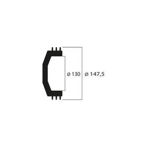 MAXI WING CLUTCH BELL interno Ø 130 mm y peso 933 gramos - Product Image 2