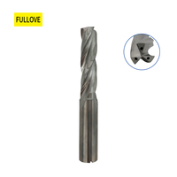 Foret en carbure de tungstène massif à 3 cannelures personnalisable pour application de refroidissement interne en spirale sur