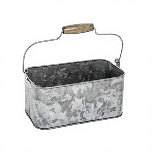 Classic Design Galvanized Cutlery Holder With Superior Quality Cutlery Holder With Handle At Cheap Price - Product Image 1