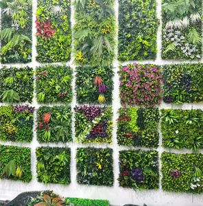 Nouvelle conception de panneau mural en herbe artificielle, <span class=keywords><strong>mur</strong></span> végétal artificiel, haie artificielle, panneaux extérieurs, clôture en herbe, <span class=keywords><strong>mur</strong></span> de <span class=keywords><strong>plantes</strong></span> artificielles - Product Image 1