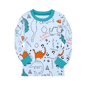 Ensemble 2 pièces pour filles, chemise à manches longues, pantalon, vêtements de nuit en coton, dessin animé, <span class=keywords><strong>pyjama</strong></span> de <span class=keywords><strong>luxe</strong></span> pour bébés de 2 à 10 ans - Product Image 2