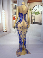 Robe de soirée en strass Novance Y3737, vêtements de mode en gros, robe sans manches pour femme, taille plus, vêtements pour club et soirée, 2024