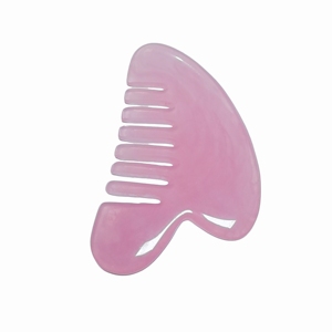 หวีขูดเรซิ่นสีชมพูเงา แบบฟันกว้าง สำหรับนวดหนังศีรษะและร่างกาย - Product Image 3