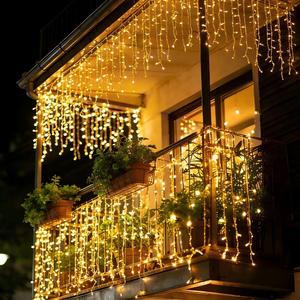 Guirnalda de Luces <span class=keywords><strong>LED</strong></span> para Interiores y Exteriores, Tipo Cortina de Hielo, Impermeable, Conectable, Tipo <span class=keywords><strong>Cascada</strong></span>, para Decoración de Eventos y Festivales - Product Image 2