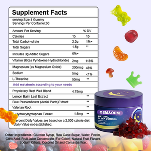 Gomitas para Dormir Sin <span class=keywords><strong>Melatonina</strong></span> <span class=keywords><strong>de</strong></span> 10 mg, Marca Privada OEM, Gomitas <span class=keywords><strong>de</strong></span> Magnesio para Dormir, Gomitas <span class=keywords><strong>de</strong></span> <span class=keywords><strong>Melatonina</strong></span> - Product Image 3