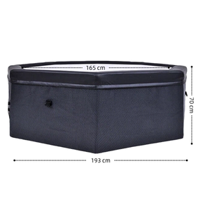Jacuzzis octogonales de espuma ecológica personalizados para 6 personas, de ratán negro con sistema de masaje de burbujas y bomba externa. - Product Image 2