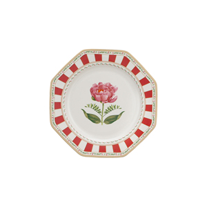 Service de table carré de luxe 18 pièces en porcelaine, style Jardins Européens vintage, OEM ODM, pour dîner, dessert et soupe, sans BPA, compatible lave-vaisselle - Product Image 4