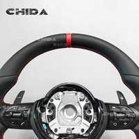 Volant sport en cuir pour BM-WS F30 F10 F15 F36 F20 F22 F25 F32 M3 M5 E46 E60 E70 E90 E91 M, en stock