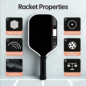 ไม้พายพิคเคิลบอลแบบขึ้นรูปด้วยความร้อน T700 หนา 16 มม. Gen 5 Gen4 แกนโฟม MPP <span class=keywords><strong>Joola</strong></span> Pro 5 Pro V รุ่น Perseus Series - Product Image 3