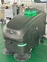 Mesin Pembersih Lantai Beton Otomatis Tanpa Awak Robot Penggosok Lantai untuk Industri Komersial Skala Besar