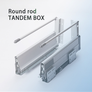 Tandem Box Modular Kitchen Cabinets Kitchen Drawer System Soft Closing Metal 500mm Tandem Box Drawer Slide With bar for drawer