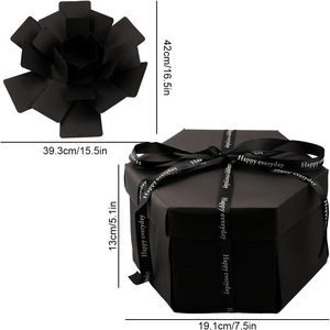 Cajas de Regalo de Cartón con Diseño Floral, Plegables, Multifuncionales, Reciclables, con Laminado Mate, para Pasteles, Día de San Valentín - Product Image 3