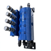 Diviseur de débit hydraulique 1,5 cc 1 entrée 4 sorties, 280 bars, haute précision, engrenage synchrone en fonte pour synchronisation multicylindre
