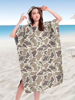 New Summer Aztec Camo Leopard Print Adults Hooded Beach Towel