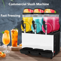 Heavybao Machine à slush commerciale en acier inoxydable économique pour boissons glacées, Daiquiri, Granita, Margarita, Smoothies