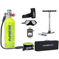 Système de plongée mini-scuba S5000A/C, un ensemble de réservoirs d'oxygène de 1L, 20 minutes de plongée, kit d'équipement de plongée, réservoir de plongée