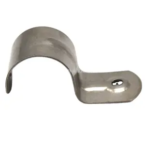 Heavy duty metal saddle clamp for pvc pipe fitting