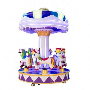 New Outdoor Horse Carousel with 6 Seats for Amusement Parks & Shopping Malls Family-Friendly Fiberglass Ride - Product Image 5
