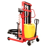 Chariot élévateur électrique de vidage de tambour d'huile hydraulique 55 gallons empileur de tambour d'huile alimenté par batterie Chine prix d'usine chariot élévateur électrique