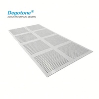 Plaque de plafond acoustique perforée en gypse, trou circulaire, insonorisante, 1200 * 2400, papier acoustique noir 1200x2400mm