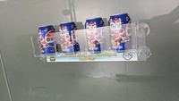 Porte-boisson en verre pour réfrigérateur avec ventouses