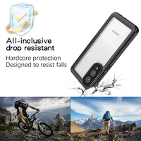Nouveau Offre Spéciale de haute qualité Transparent 360 entièrement scellé Anti-chute anti-poussière IP68 étui de téléphone étanche pour Samsung Galaxy S25Edge