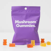 Gummies véganes aux champignons de marque privée, supplément d'ashwagandha, cordyceps, reishi, chaga, shiitake pour adultes