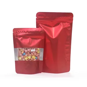 Aperatif fındık bisküvi çerez ayakta ambalaj çanta Mini plastik gıda paketi Doypack fermuar folyo ambalaj ayakta duran torba
