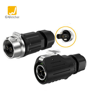 Connecteur de câble étanche IP68 LP16 <span class=keywords><strong>Aviation</strong></span> 20A 400V en alliage de cuivre avec boîtier PBT, 2-3 broches, pour montage sur panneau électrique, prise mâle/femelle - Product Image 1