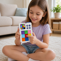 Console de jeu électronique portable Klotski : Casse-tête logique éducatif STEM pour enfants – Cadeau idéal