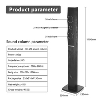 Système de haut-parleurs 2.1 avec basses profondes, deux microphones sans fil et son stéréo Bluetooth pour karaoké, système de cinéma maison