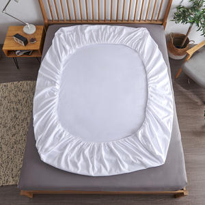 Protège-matelas, chapeau de lit en pur coton <span class=keywords><strong>housse</strong></span> de protection antidérapante givrée d'une seule pièce <span class=keywords><strong>housse</strong></span> de matelas antidérapante pour hôtel hôtel - Product Image 4