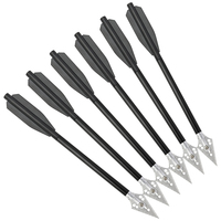 Sharrow Aluminium court Flèche Tir à l'arc 6.7 pouces Chasse Cible Pratique Flèches pour Power Bow Chasse En Plein Air Petits Sports