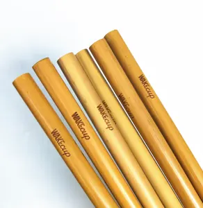 Hot Sale Natural Organic <strong>Bamboo</strong> <strong>Straw</strong> Customized logo <strong>Bamboo</strong> Drinking <strong>Straws</strong> - Product Image 1