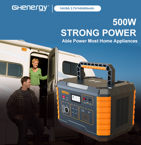 Máy Phát Điện Ganghe Biến Tần Năng Lượng Mặt Trời, Hệ Thống Điện Dự Phòng 500W, Máy Phát Điện Lithium Di Động Sạc Năng Lượng Mặt Trời - Product Image 5