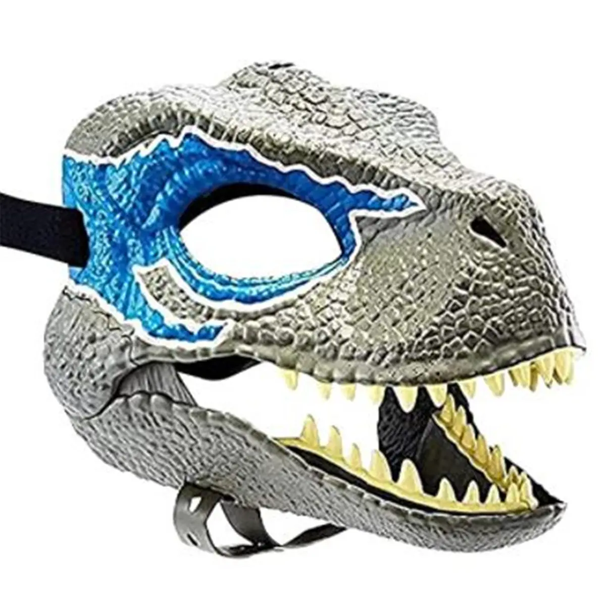 Nuovo prodotto di fabbrica Masquerade Cosplay Full Face realistico spaventoso animale facciale dinosauro maschera testa di lattice