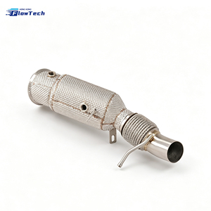 Downpipe de course haute performance pour BMW 525i 528i F10 F18 N20 2.0T avec bouclier thermique soudé TIG, montage direct - Product Image 4