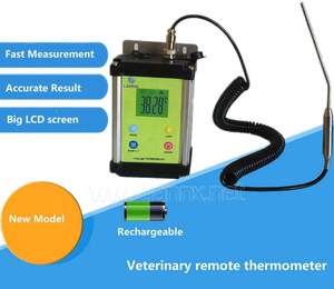 LANNX vThmM8動物用電子温度計ペットプロフェッショナル防水高速直腸温度計牛用デジタル温度計 - Product Image 3
