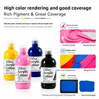 Peinture acrylique Risa PA2500 en bouteille de 500 ml, grande capacité, imperméable, pour murs peints à la main, graffiti, étudiants, fabriquée en Chine