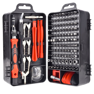 Kit d'outils de précision professionnel 115-en-1 pour réparation de montres électroniques et téléphones portables, avec embouts de tournevis magnétiques - Product Image 6