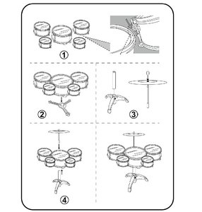 Wholesale Assembly <b>Drum</b> Toy Set Kids Educational Jazz <b>Drum</b> Toy Percussion Musical Instruments <b>Drum</b> Toy - Product Image 4