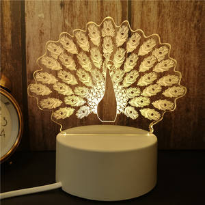 <span class=keywords><strong>3D</strong></span> LED <span class=keywords><strong>Marvel</strong></span> Lampe 7 Couleurs Changeantes Acrylique Illusion D'optique Table Nuit Lumière Chambre Décor <span class=keywords><strong>Veilleuse</strong></span> - Product Image 2