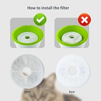 Distributeur d'eau intelligent pour animaux de compagnie avec filtre, eau adoucie et purifiée, filtration puissante, petit modèle de remplacement pour chats