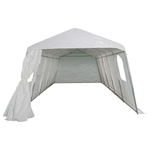 Abri de <span class=keywords><strong>voiture</strong></span> en acier pour une seule <span class=keywords><strong>voiture</strong></span>, <span class=keywords><strong>petit</strong></span>, imperméable, avec toit en arche et côtés, revêtement anti-UV - Product Image 1