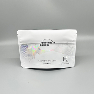 ถุงซิปล็อคกันกลิ่นแบบกำหนดเอง สีดำด้าน <span class=keywords><strong>ป</strong></span>้องกันเด็กเปิดได้  แบบซิป  ผิวสัมผัสนุ่ม  ขนาด 3.5  ถุงไมลาร์ - Product Image 6