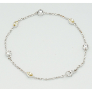Sofisticada Pulsera de Oro Sólido de 9K/14K/18K con Múltiples Piedras Preciosas y Diamantes de Laboratorio de Colores para un Lujo Diario - Product Image 3